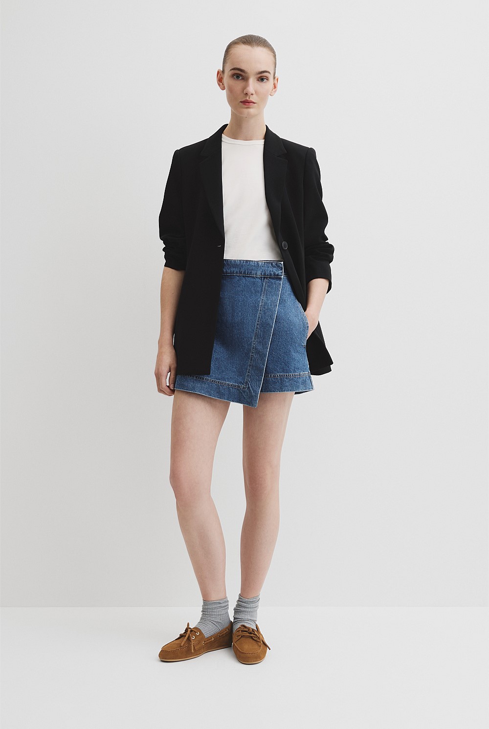 Denim Skort