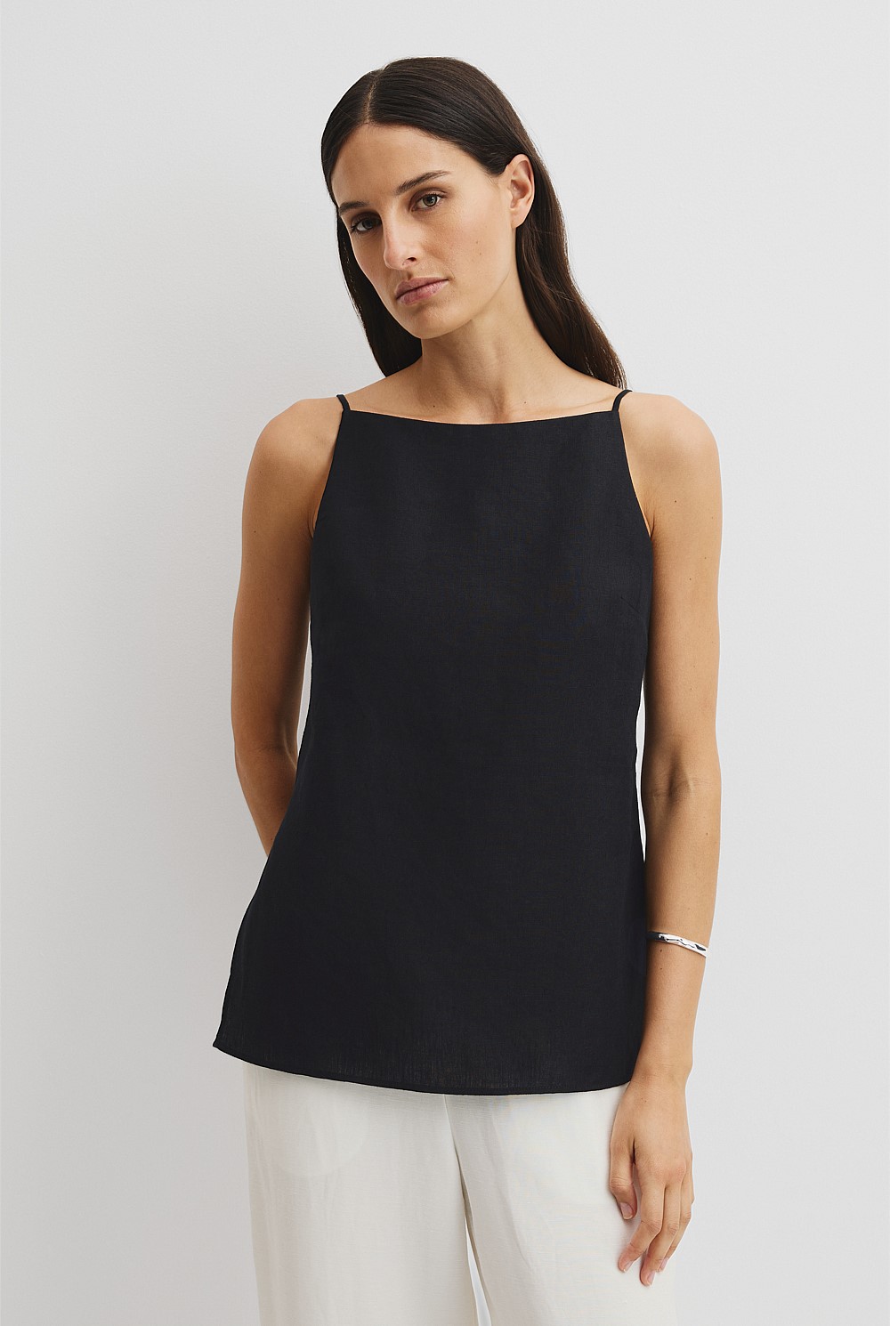 Organically Grown Linen Longline Cami