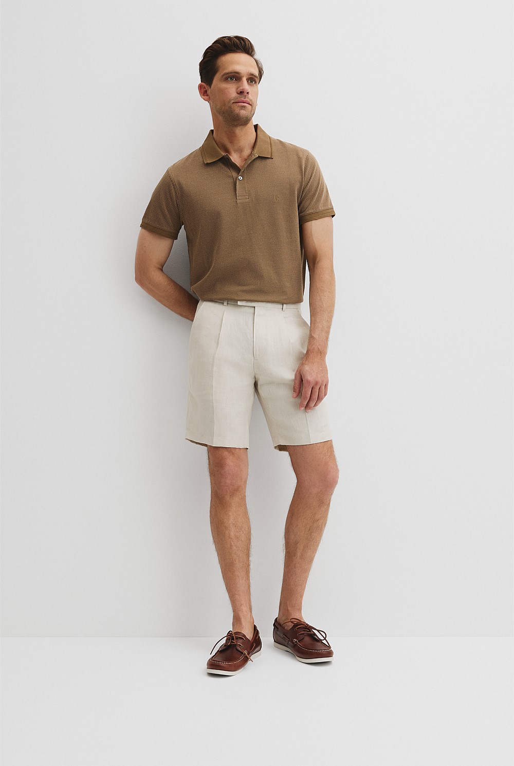 Australian Cotton Jacquard Polo