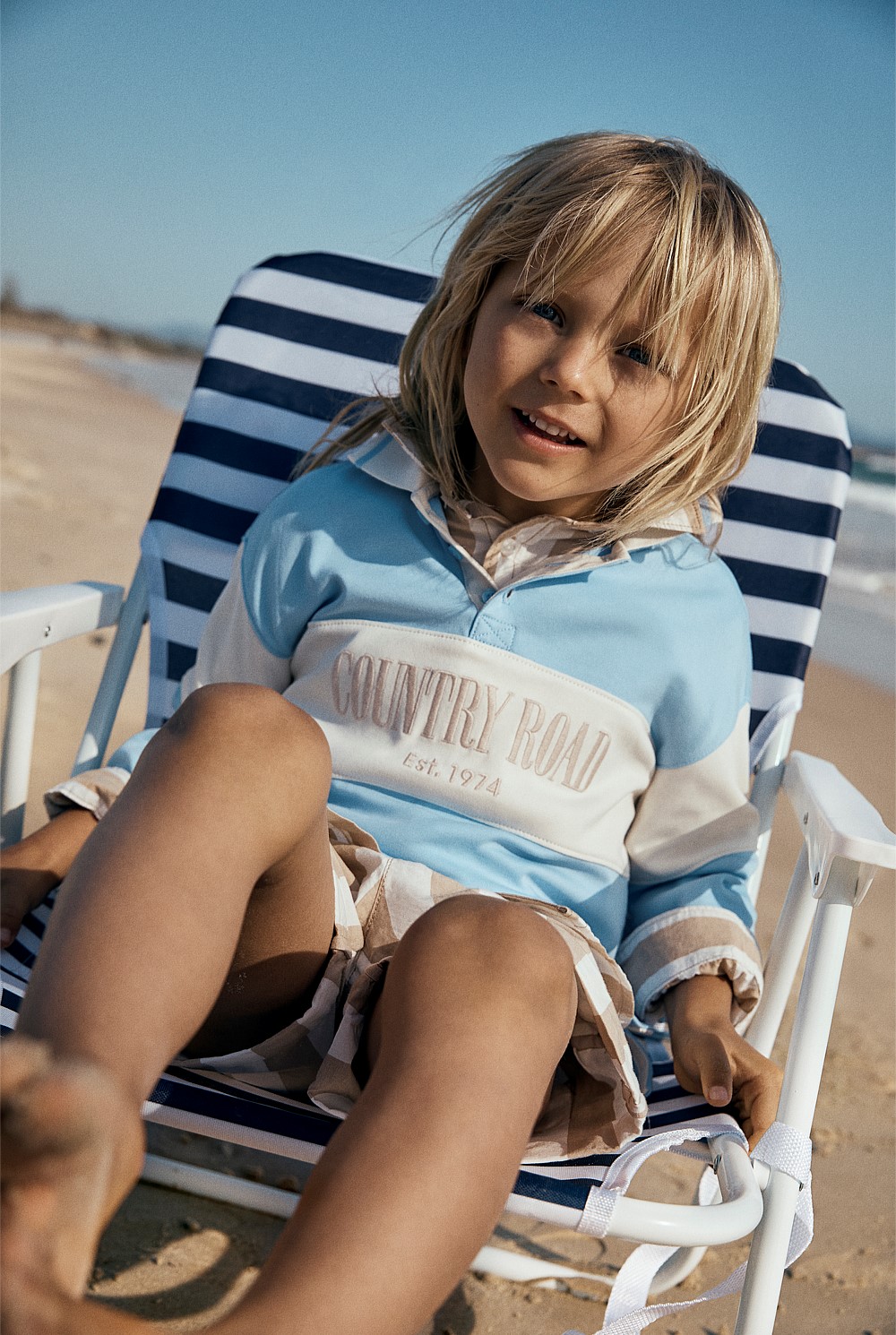 Organically Grown Cotton Stripe Rugby Top