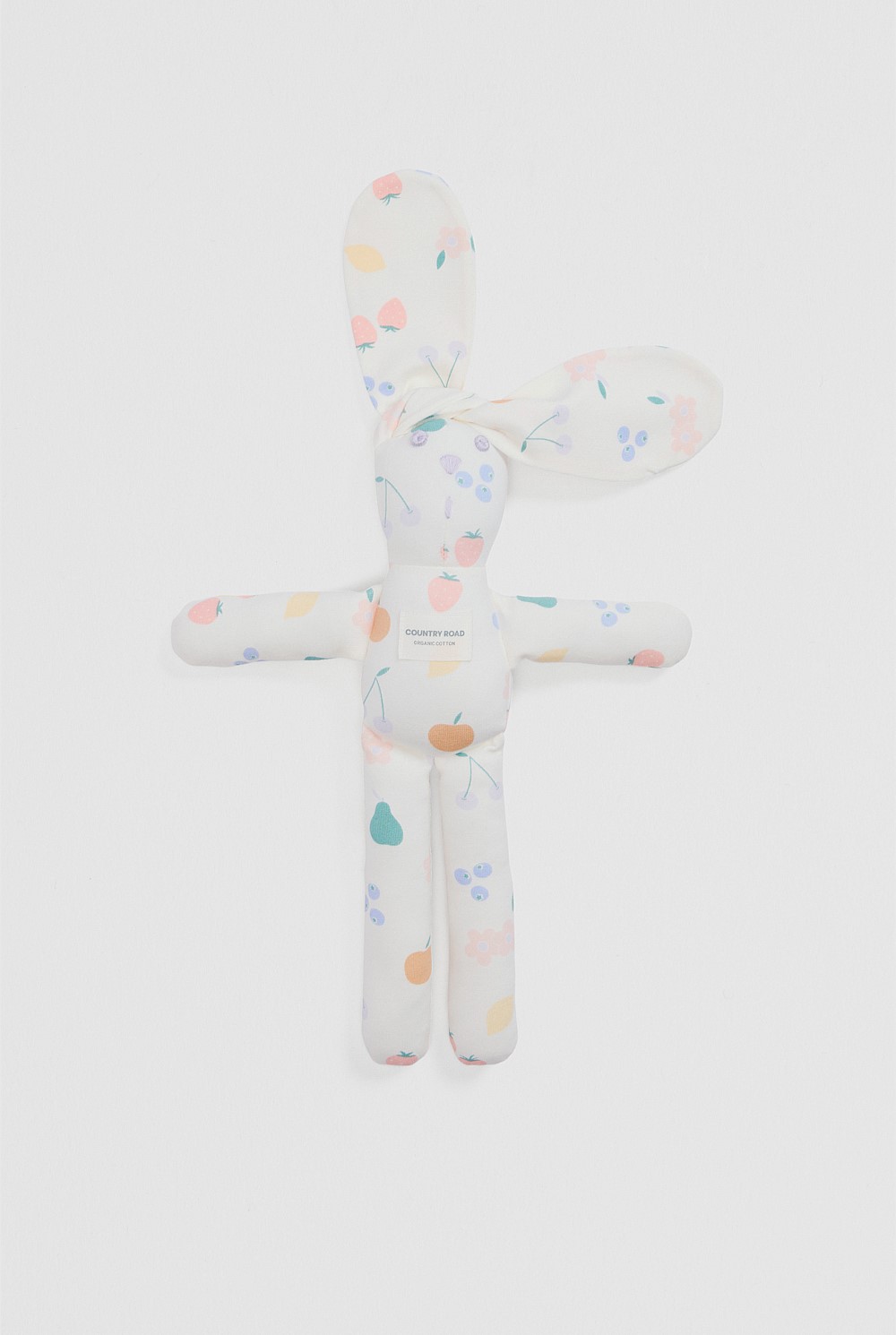 Organically Grown Cotton Fruit Print Bunny