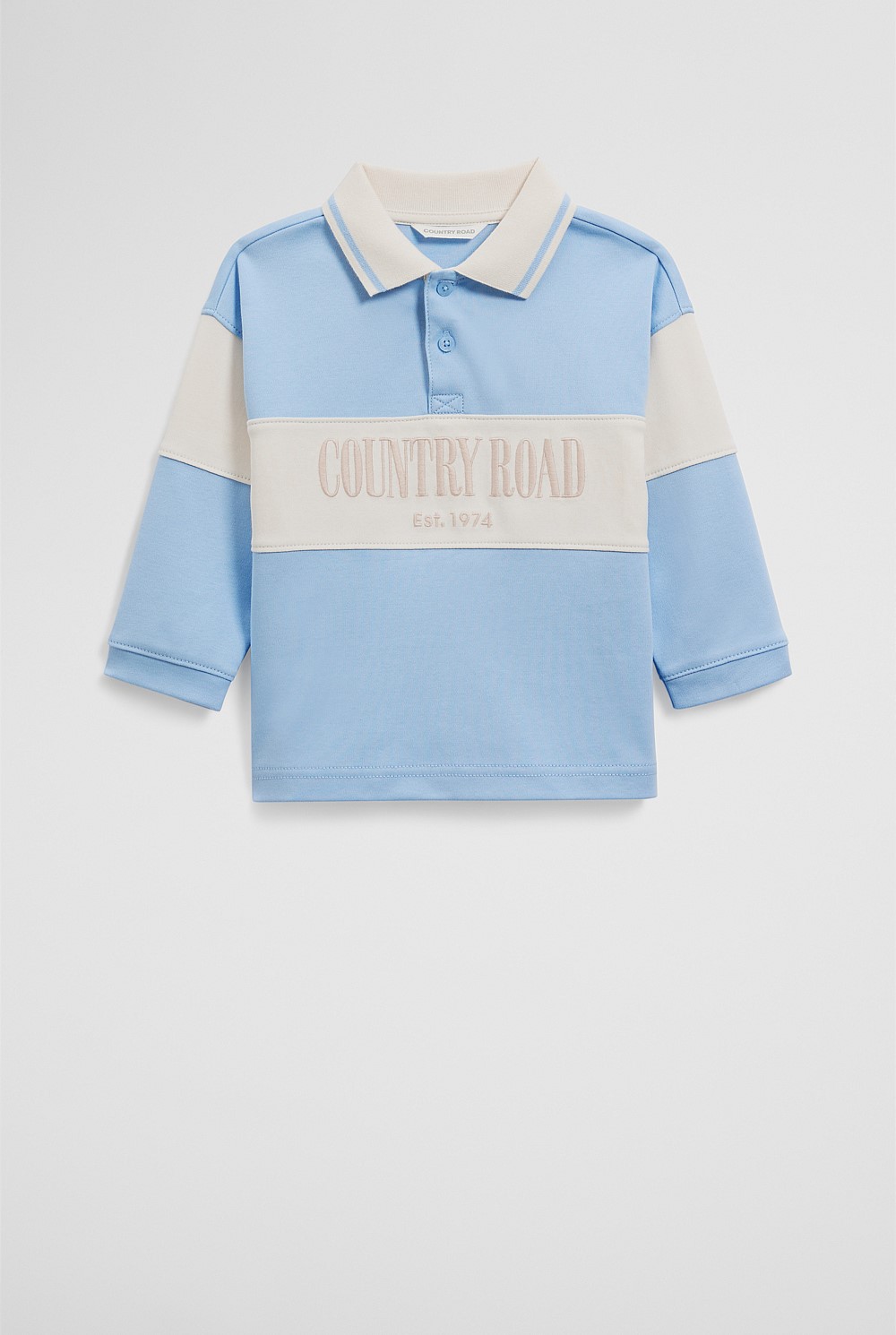 Organically Grown Cotton Logo Rugby T-Shirt