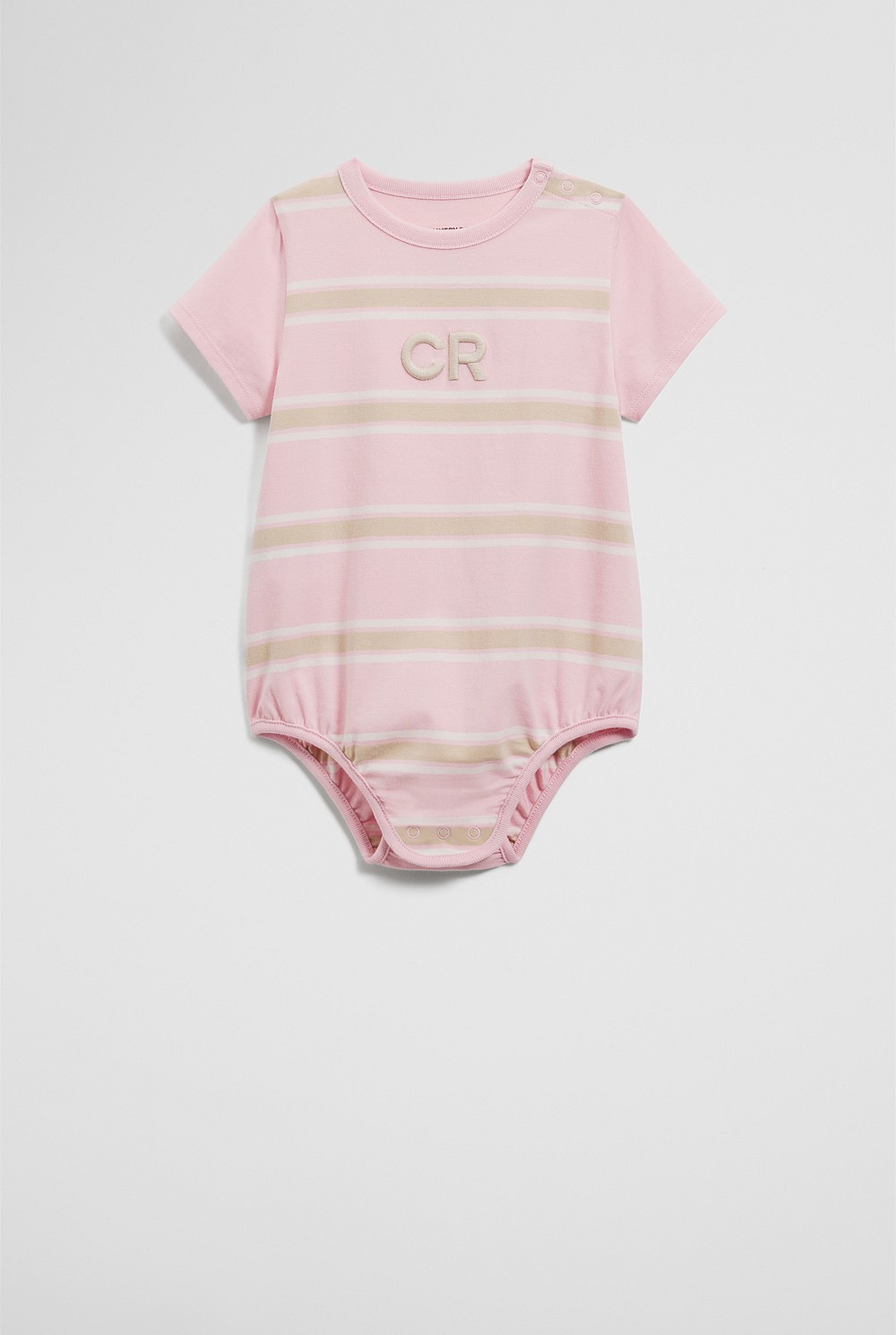 Organically Grown Cotton Logo Stripe Bodysuit