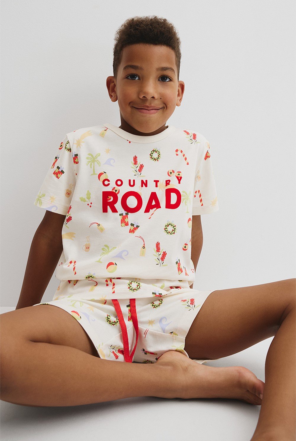 Festive Print Pyjama Set