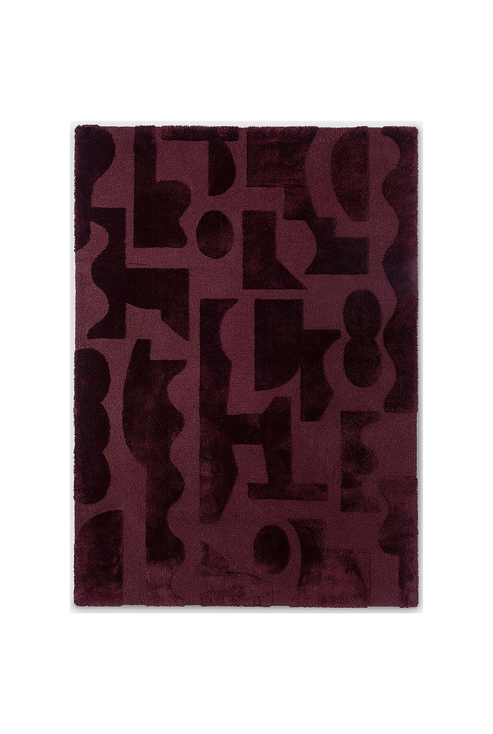 Twinset Mural Burgundy Rug 200x140cm
