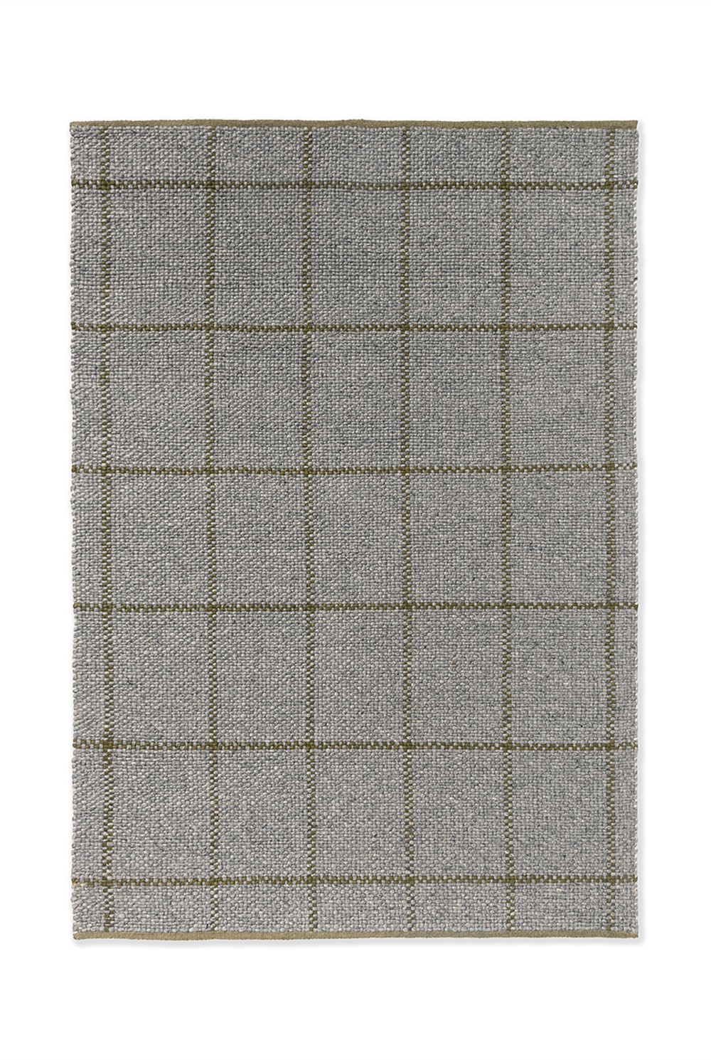 Craft Matter Check Slate Rug 200x140cm