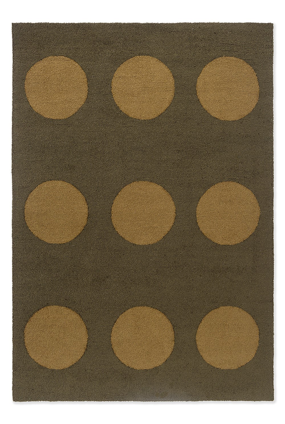 Habitat Festival Dots Olive Green Outdoor Rug 230x160cm