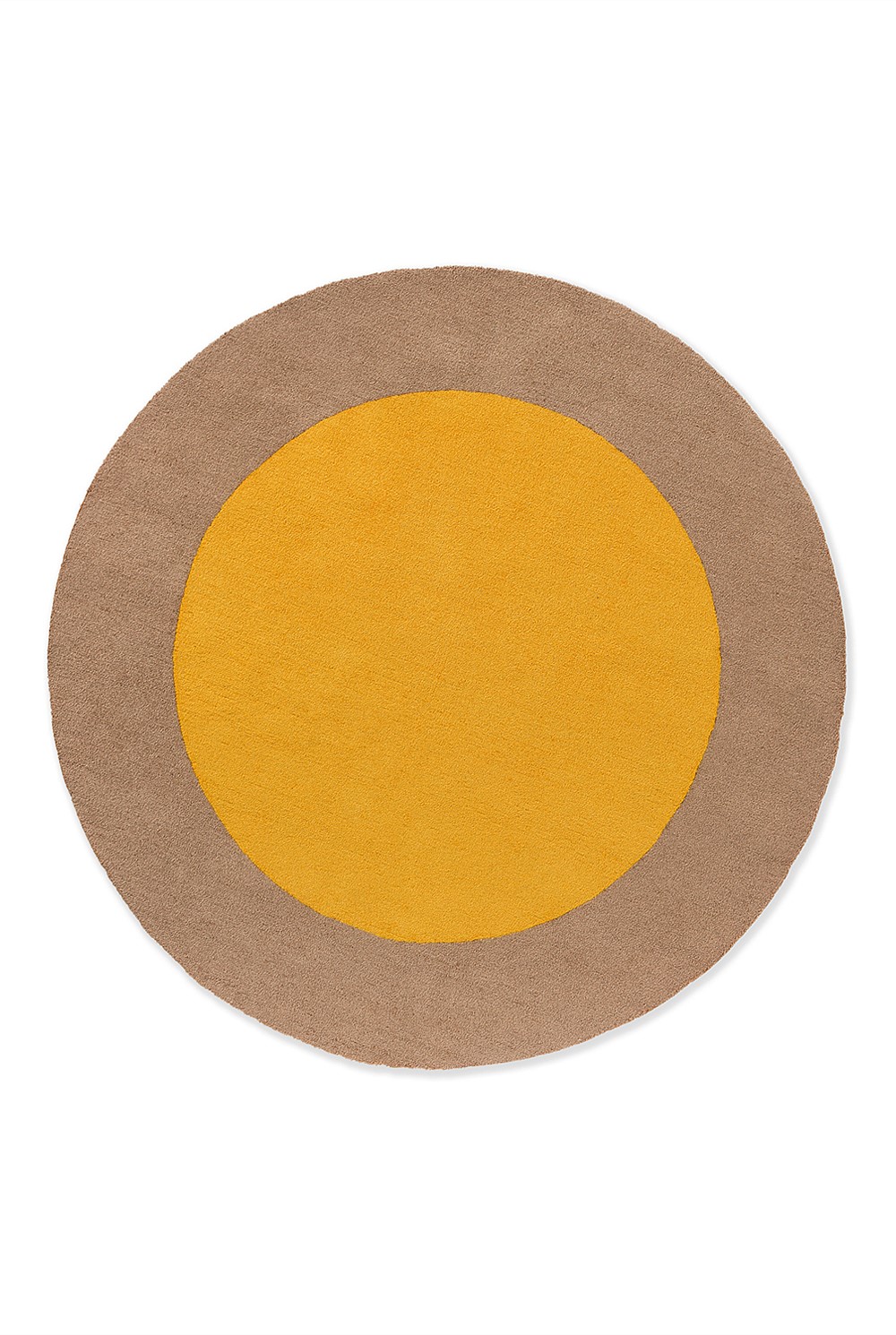 Habitat Festival Round Yellow Outdoor Rug 150x150cm