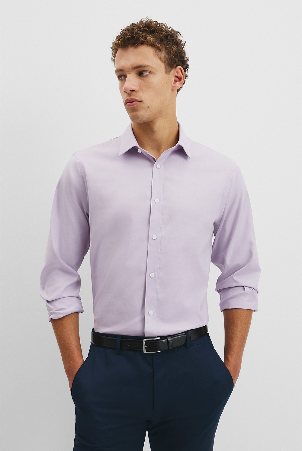 Regular Fit Textured Travel Shirt