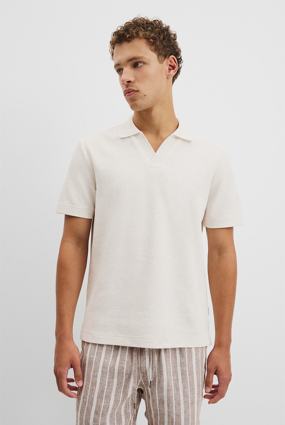 Australian Cotton Waffle Polo