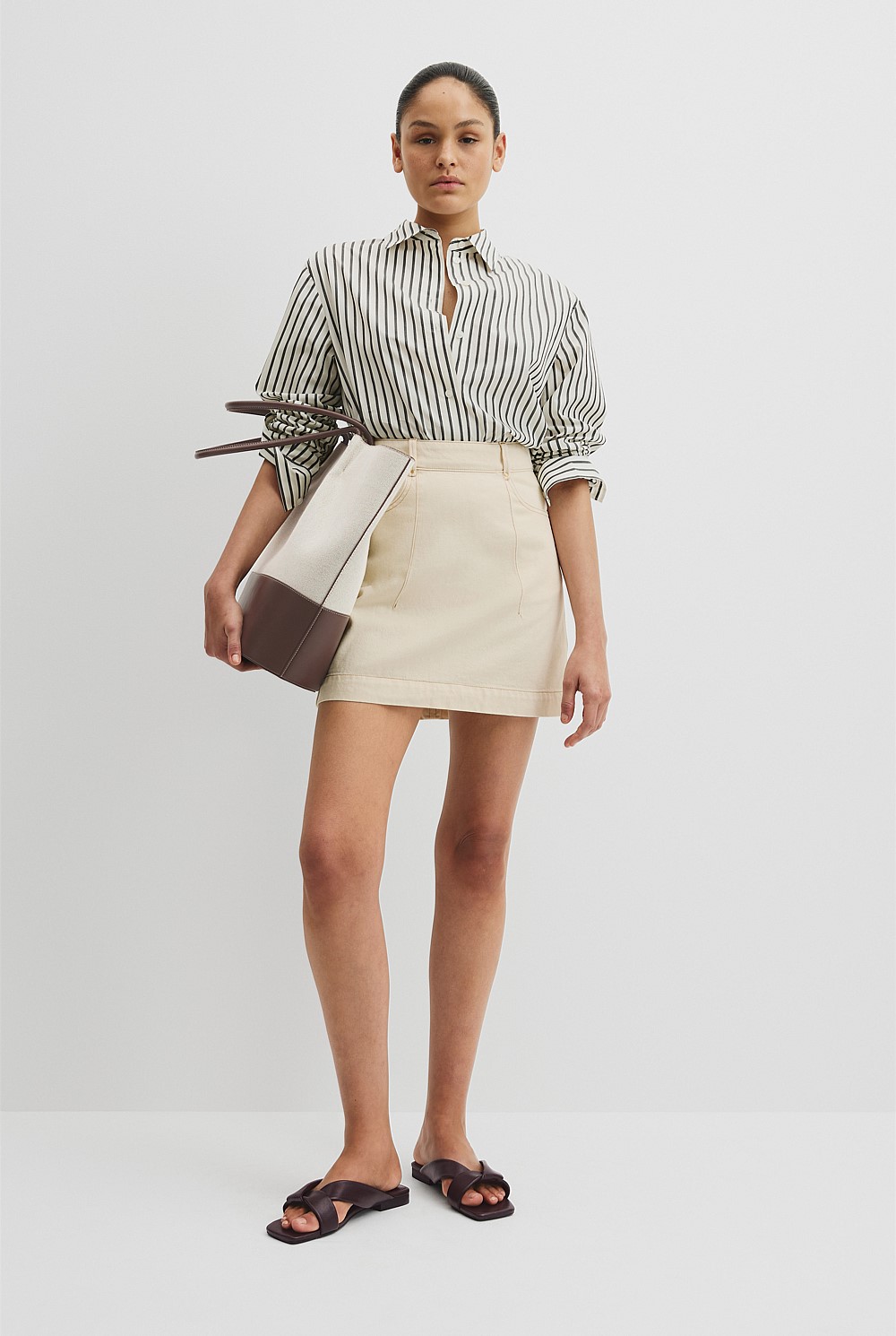 Denim Mini Skirt