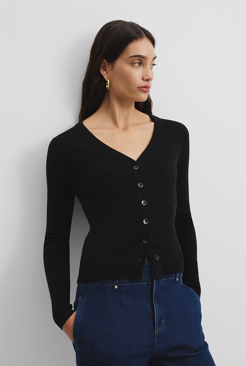 Wool Silk Cardigan