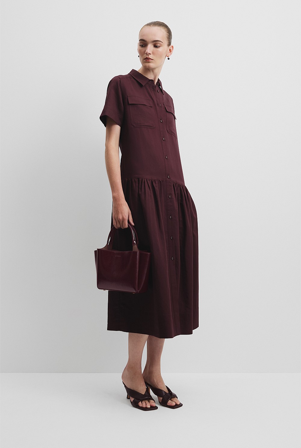 Flared Shirt Dress