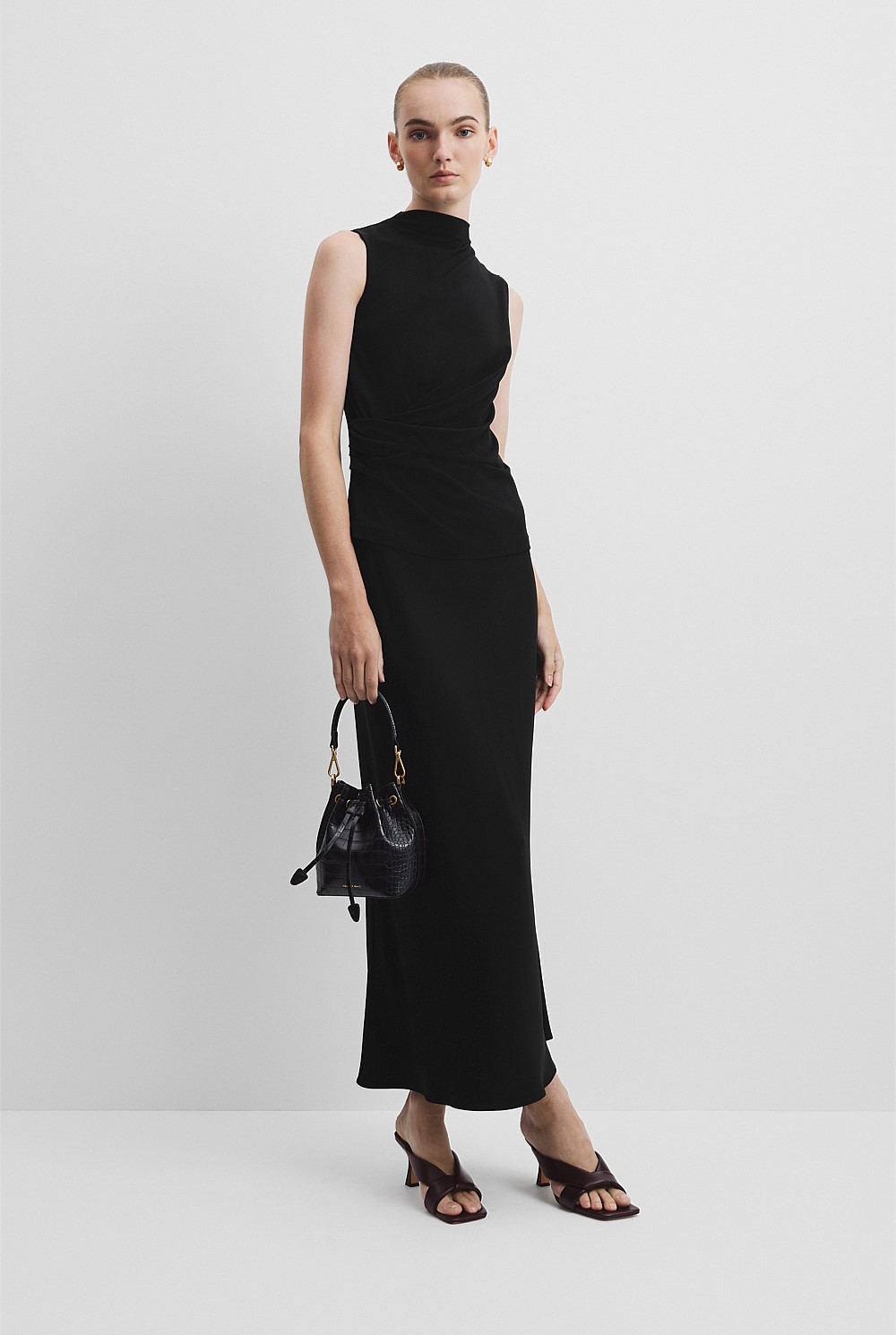 Crepe Bias Skirt