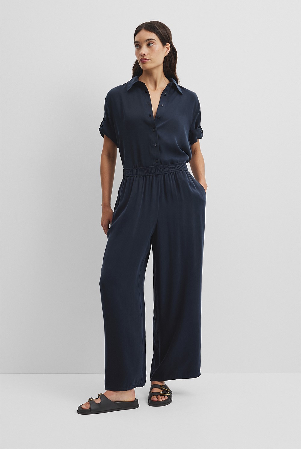 Pull On Cupro Pant