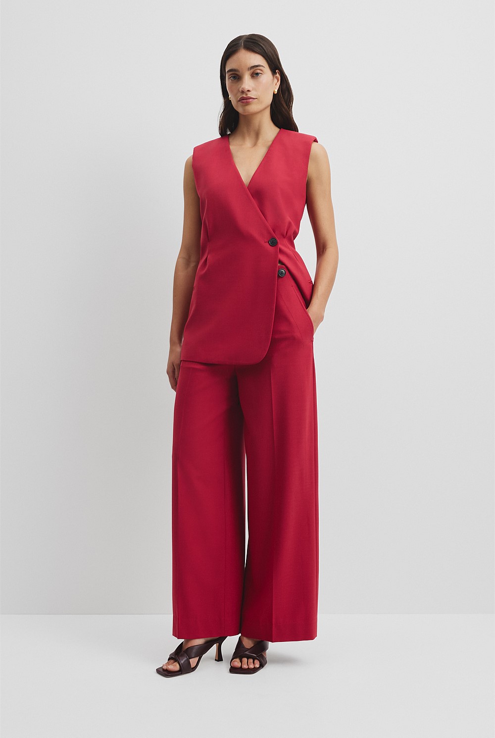 Button Front Pant