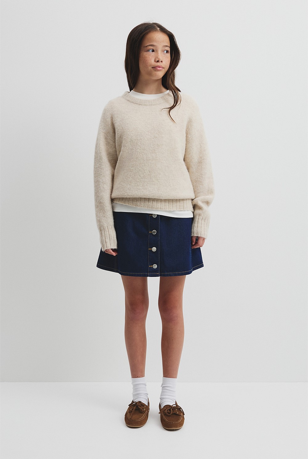 Teen Fluffy Knit Pullover