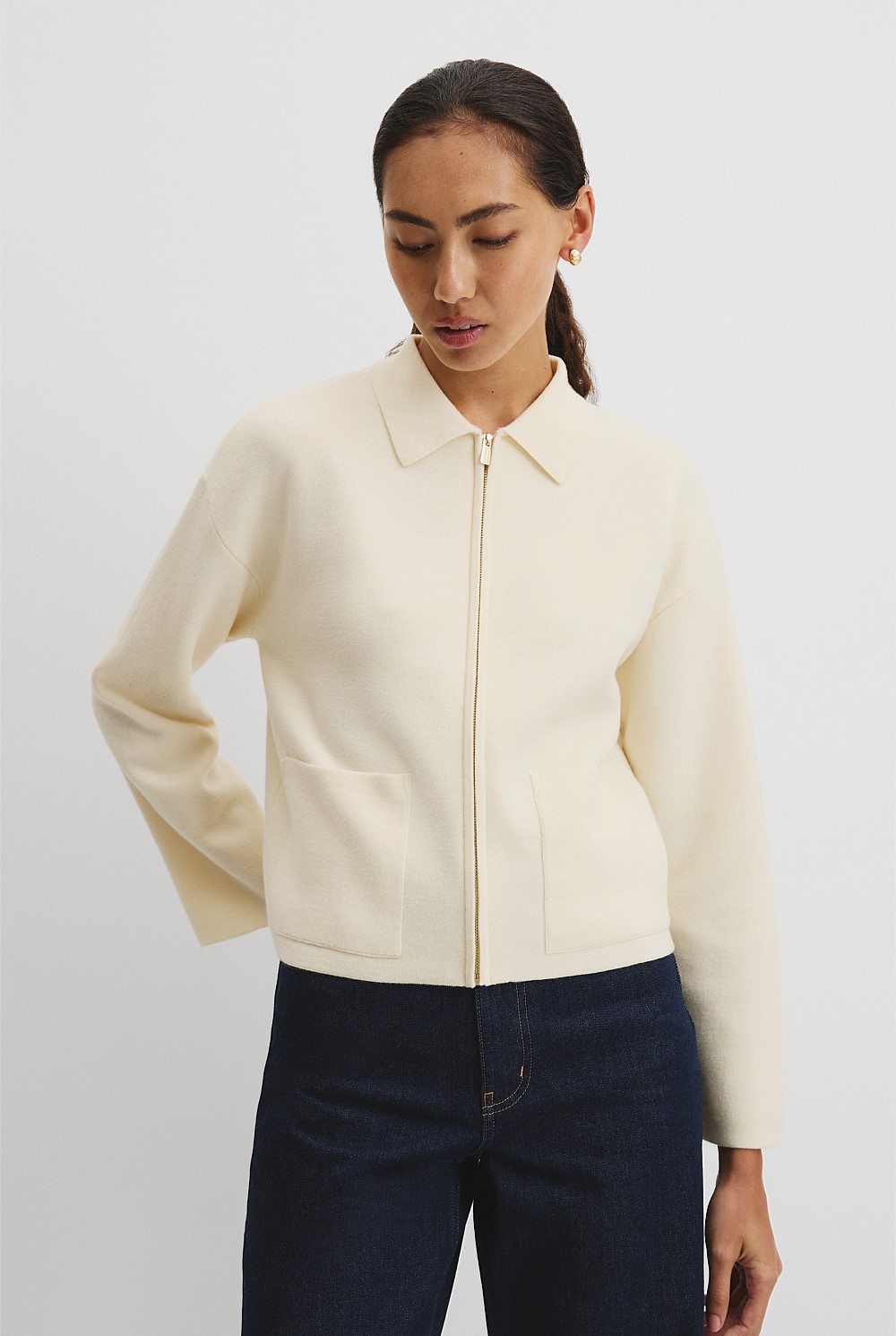 Zip Knit Jacket