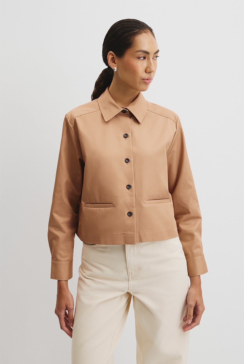 Crop Shacket
