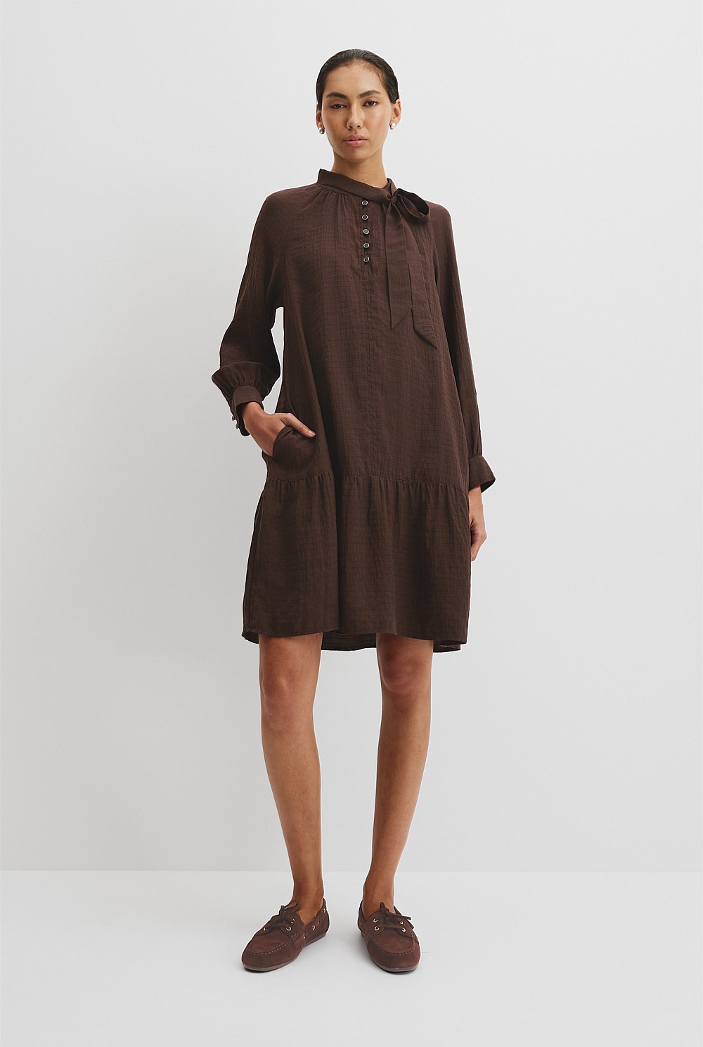 Textured Smock Dress