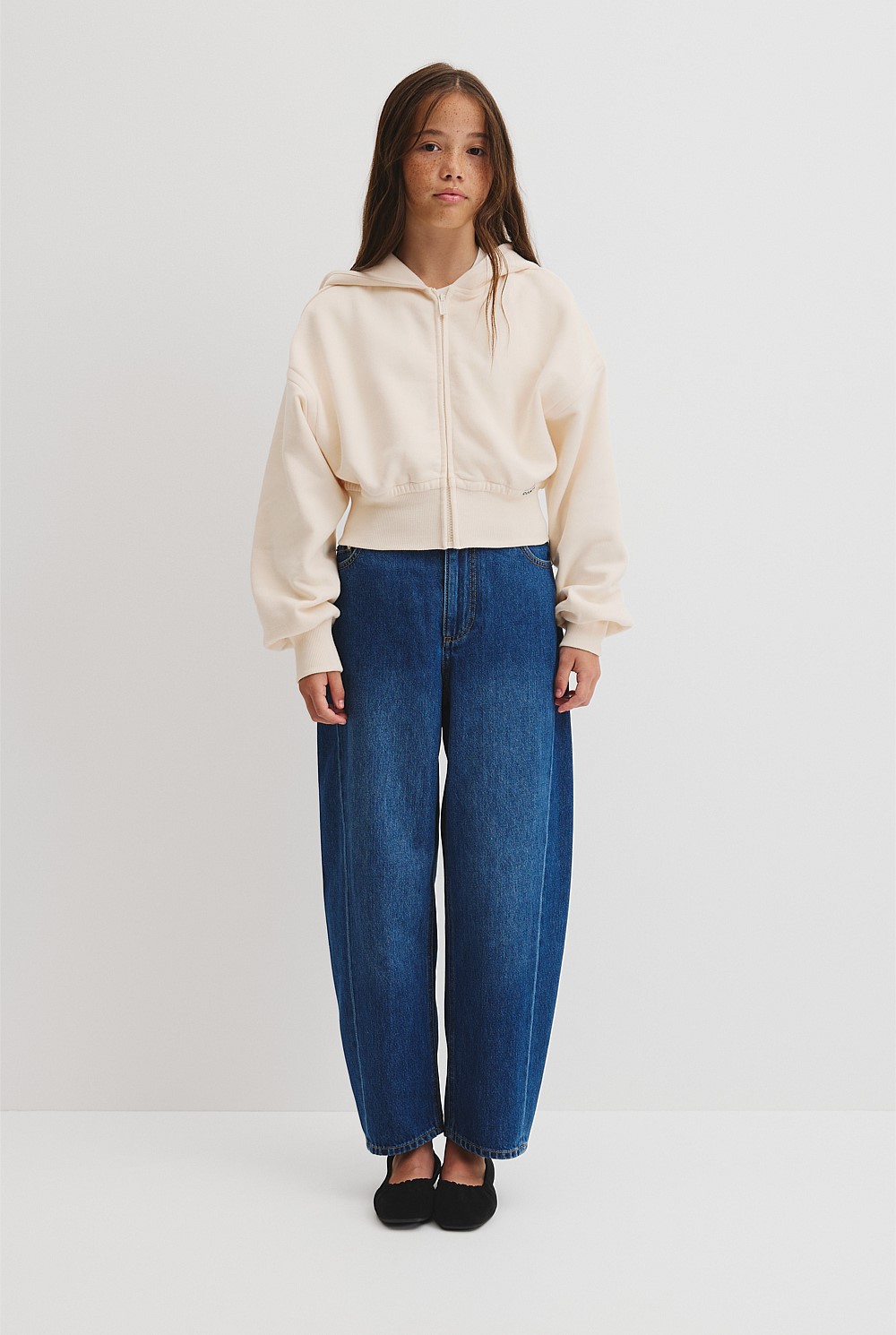 Teen Australian Cotton Cropped Zip Through Jacket`