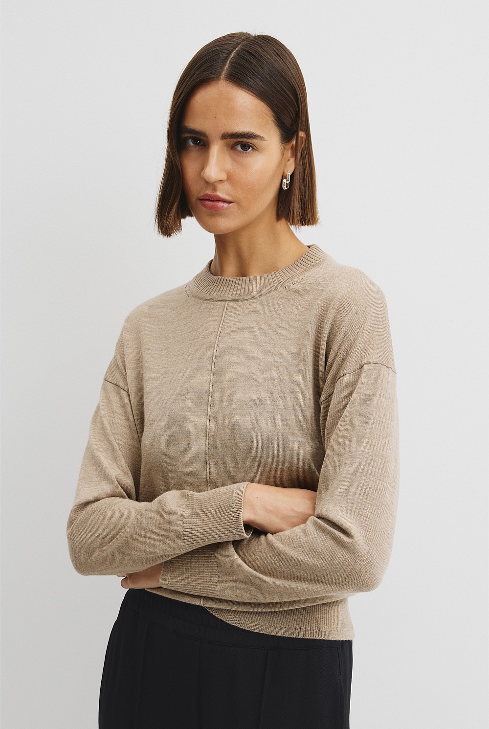 Lightweight Merino Crew Neck Knit