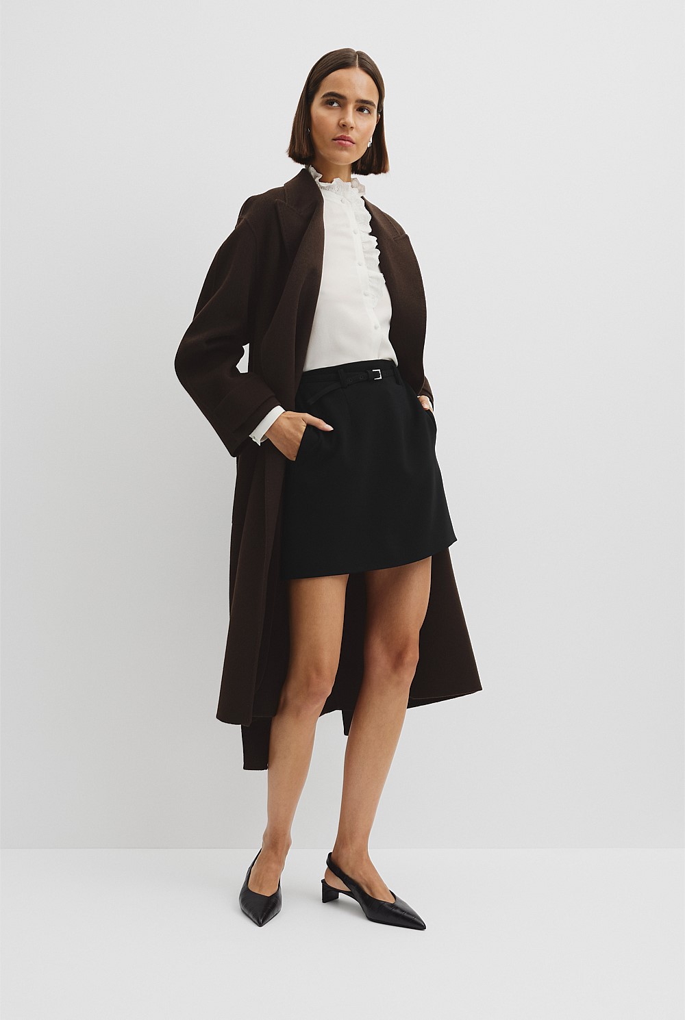 Belted Mini Skirt