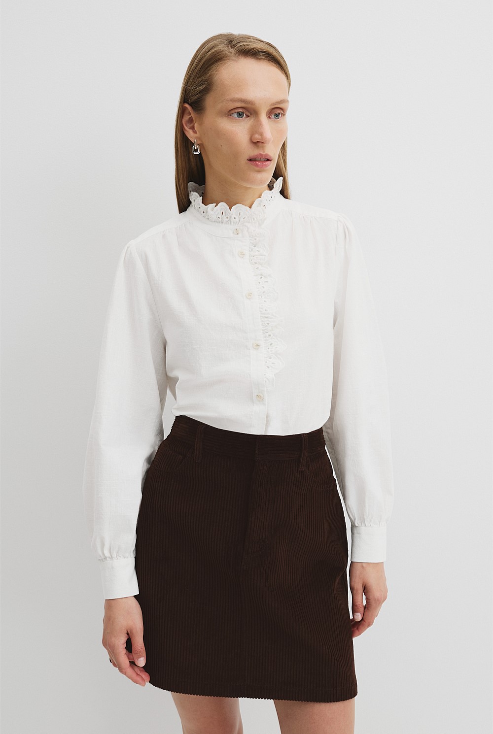 Long Sleeve Ruffle Shirt