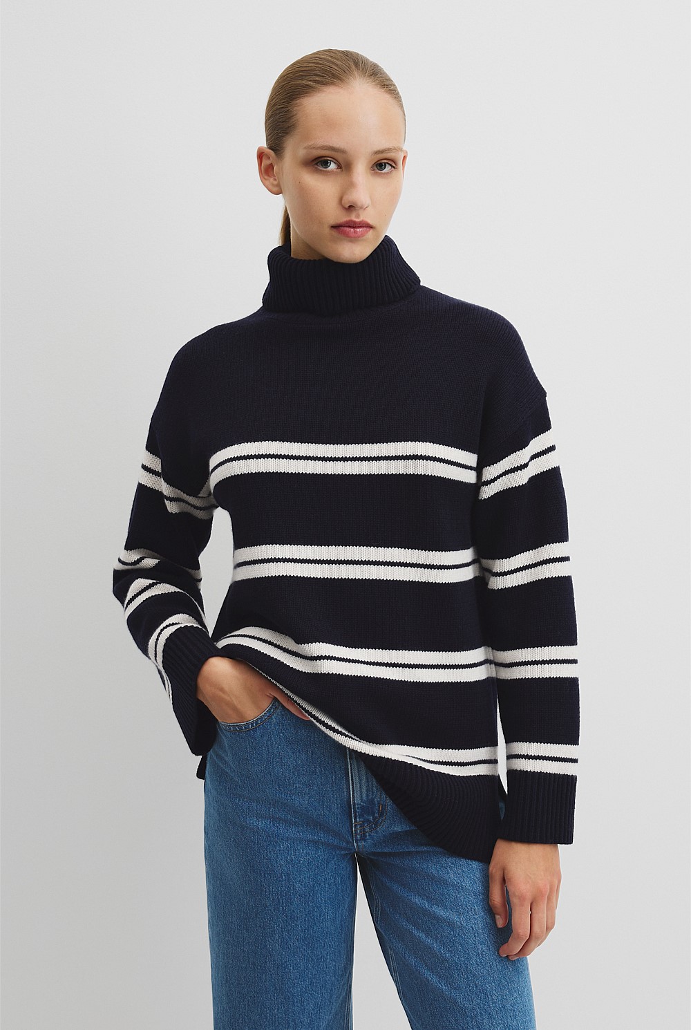 Longline Stripe Knit