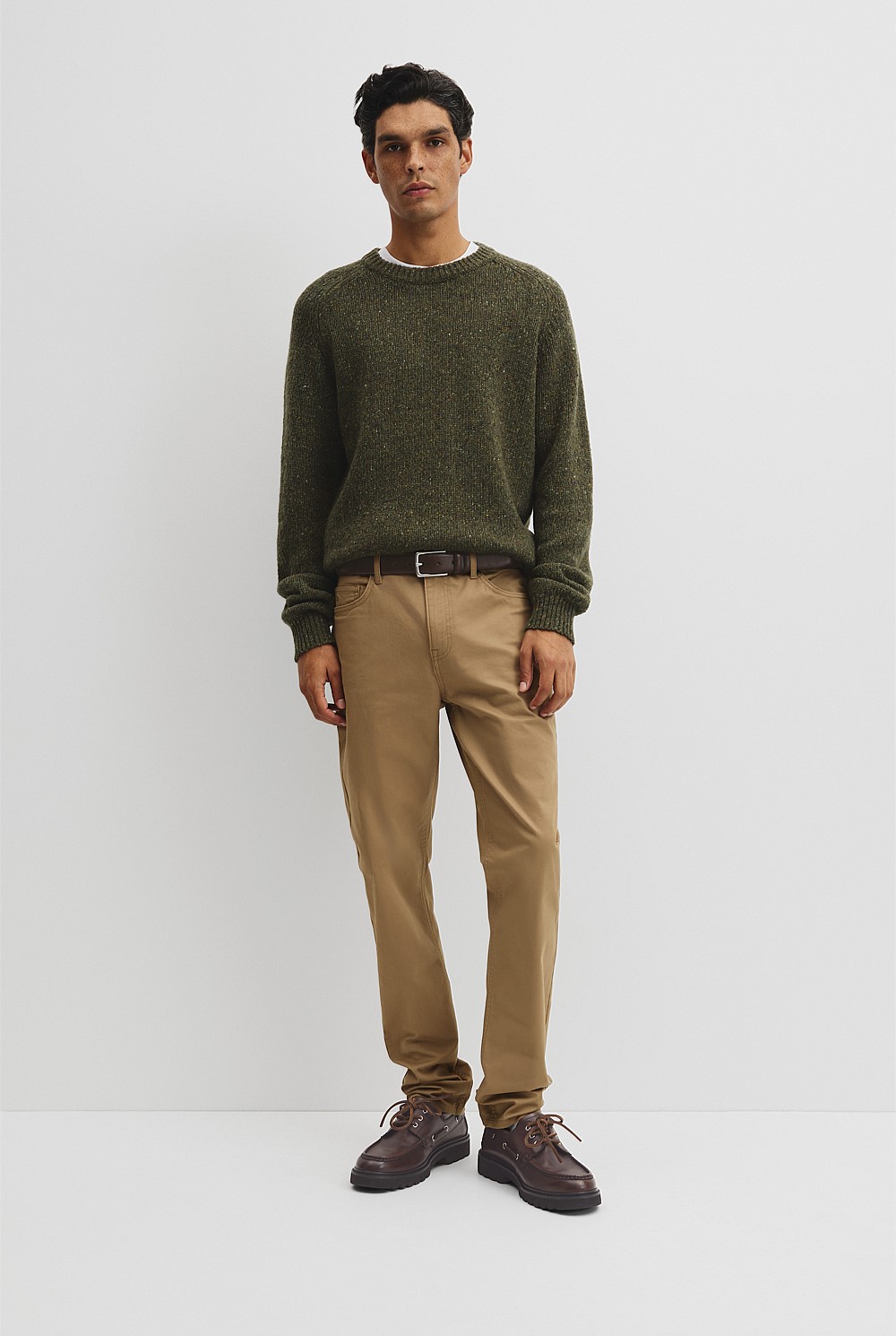 Australian Cotton Tapered Five Pocket Pant