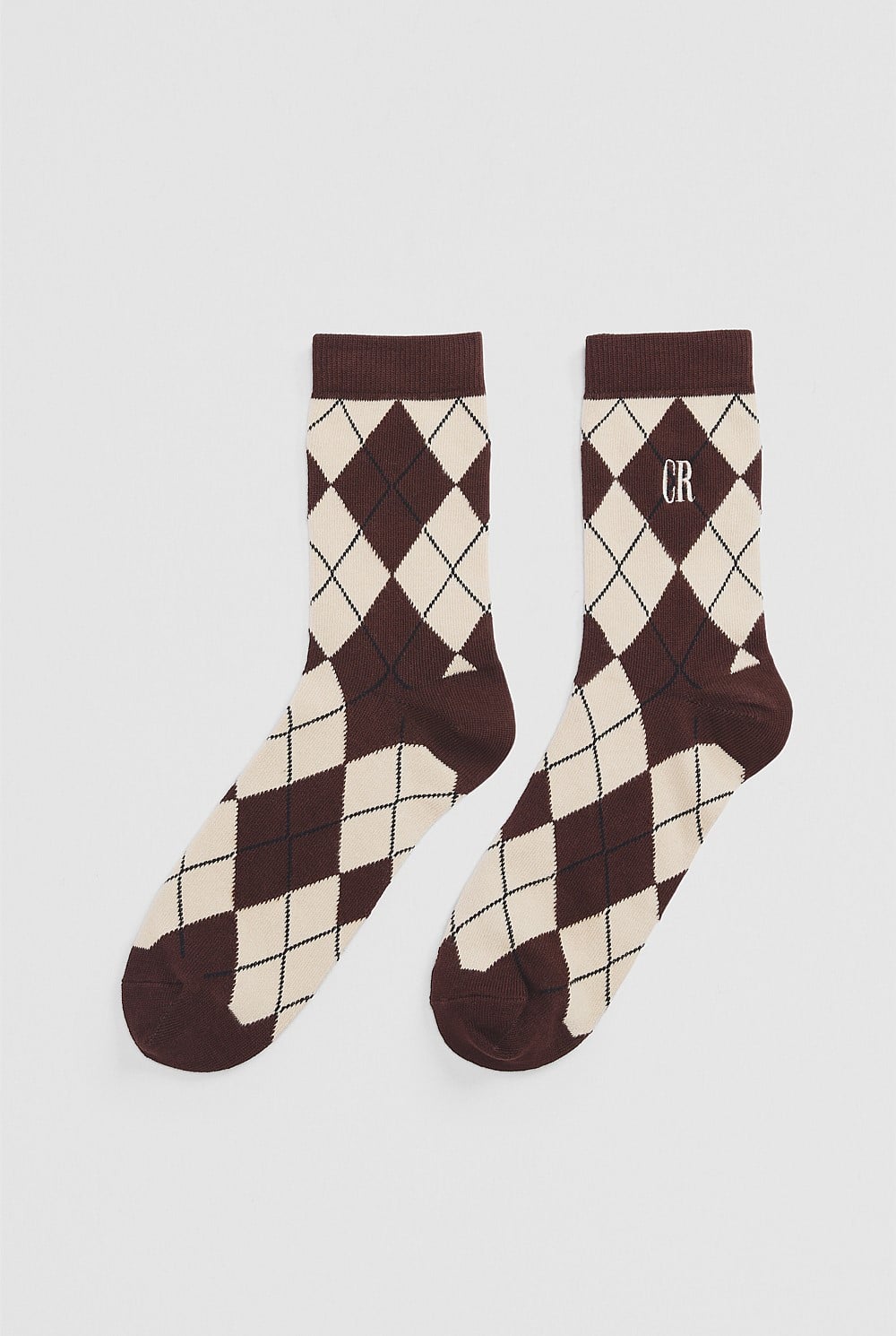 Argyle 3/4 Crew Sock