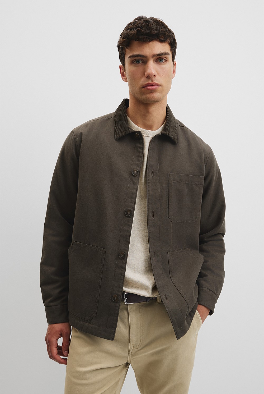 Textured Sherpa Oversized Jacket