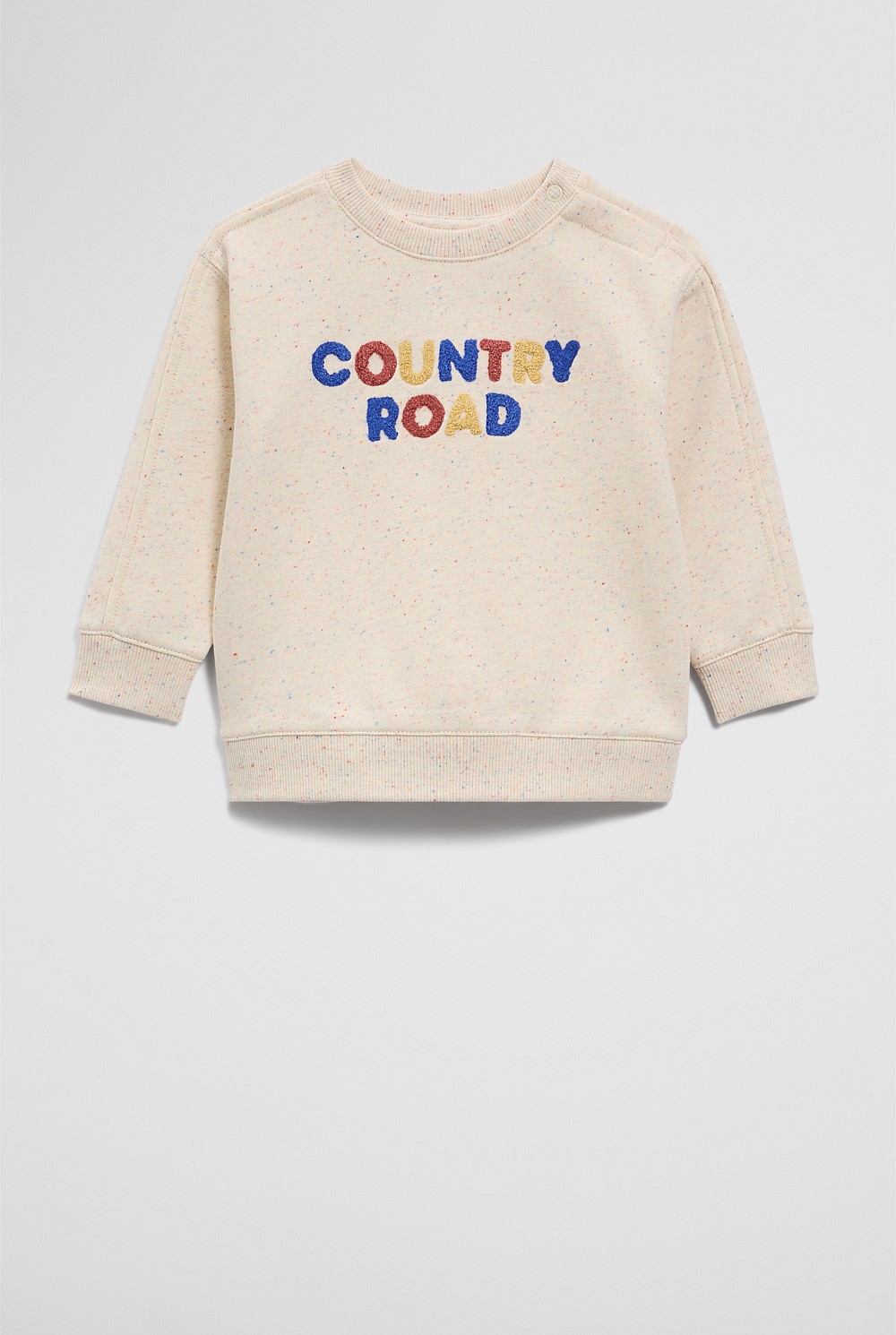 Contrast Boucle Sweat