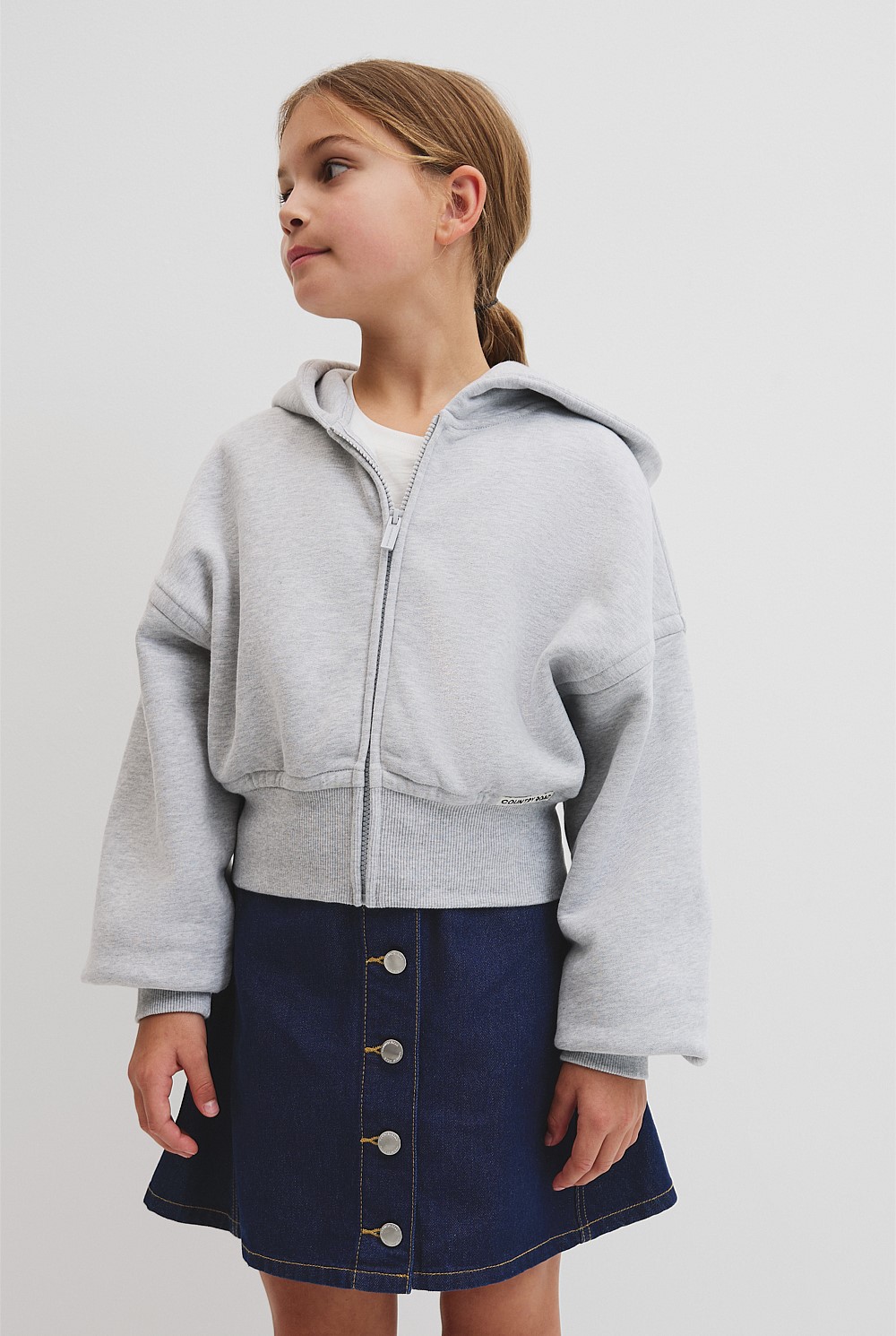 Teen Cropped Zip Through Jacket