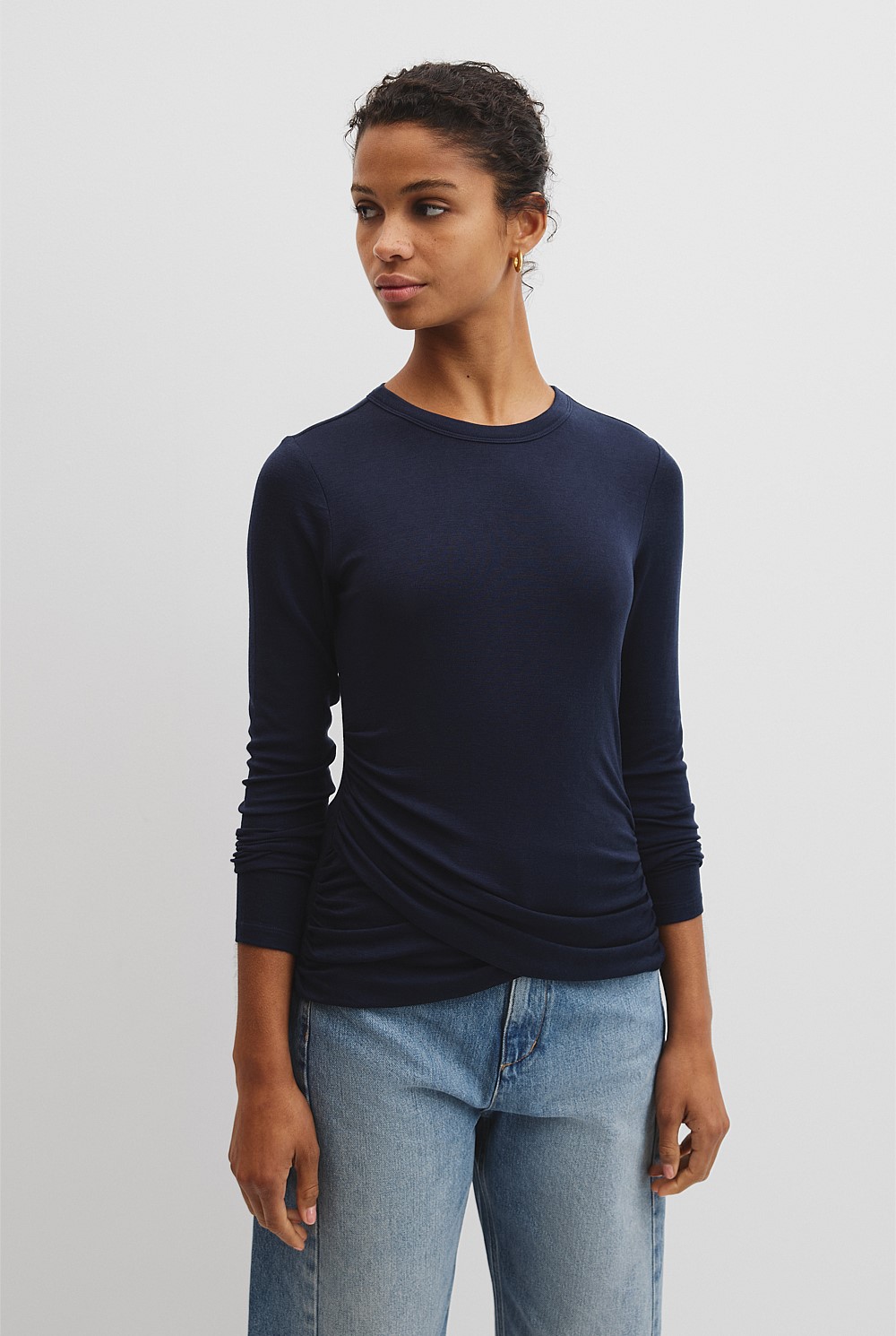 Jersey Wrap Top