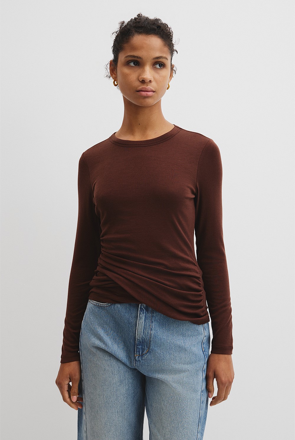 Jersey Wrap Top