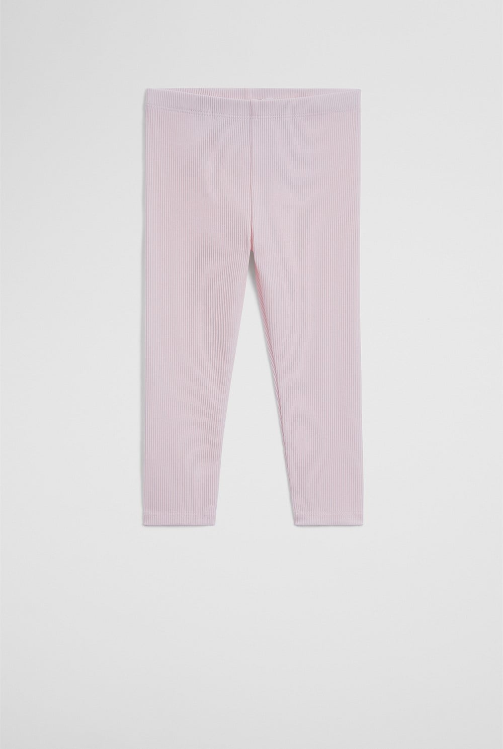 Organically Grown Cotton Blend Solid Rib Legging