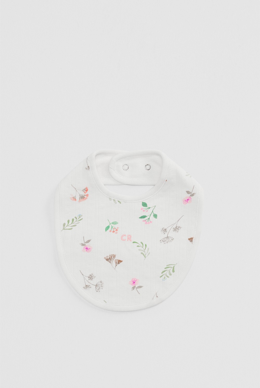Organically Grown Cotton Blend Pointelle Bib