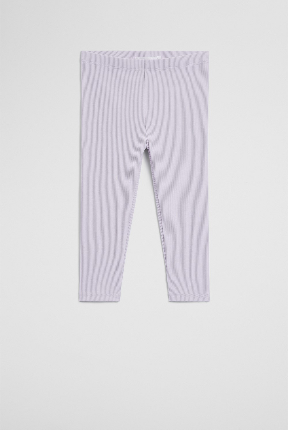 Organically Grown Cotton Blend Solid Rib Legging