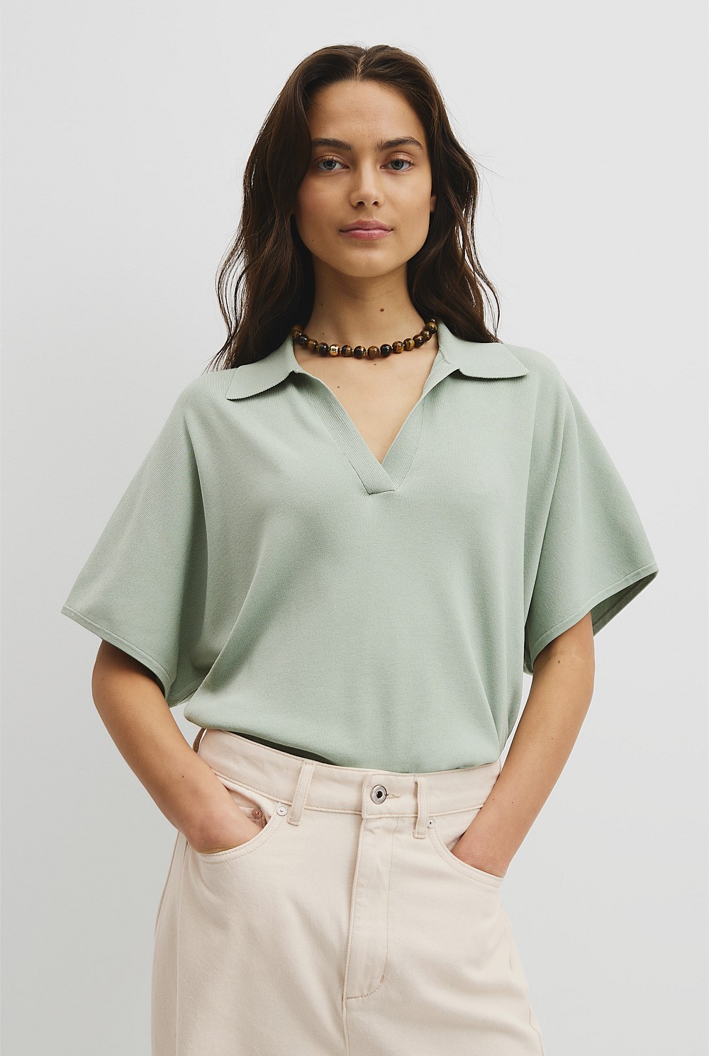 Compact Knit Polo