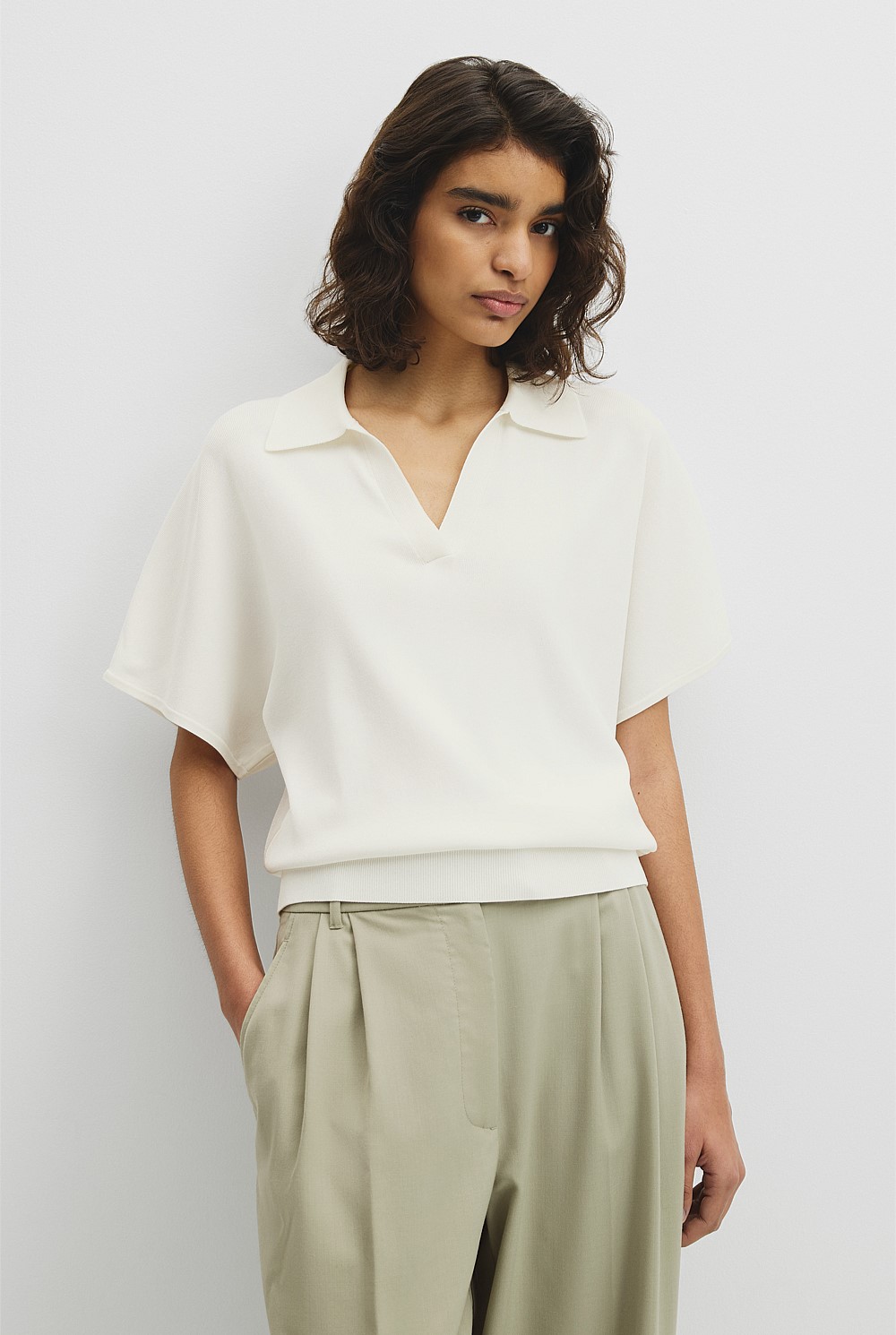 Compact Knit Polo