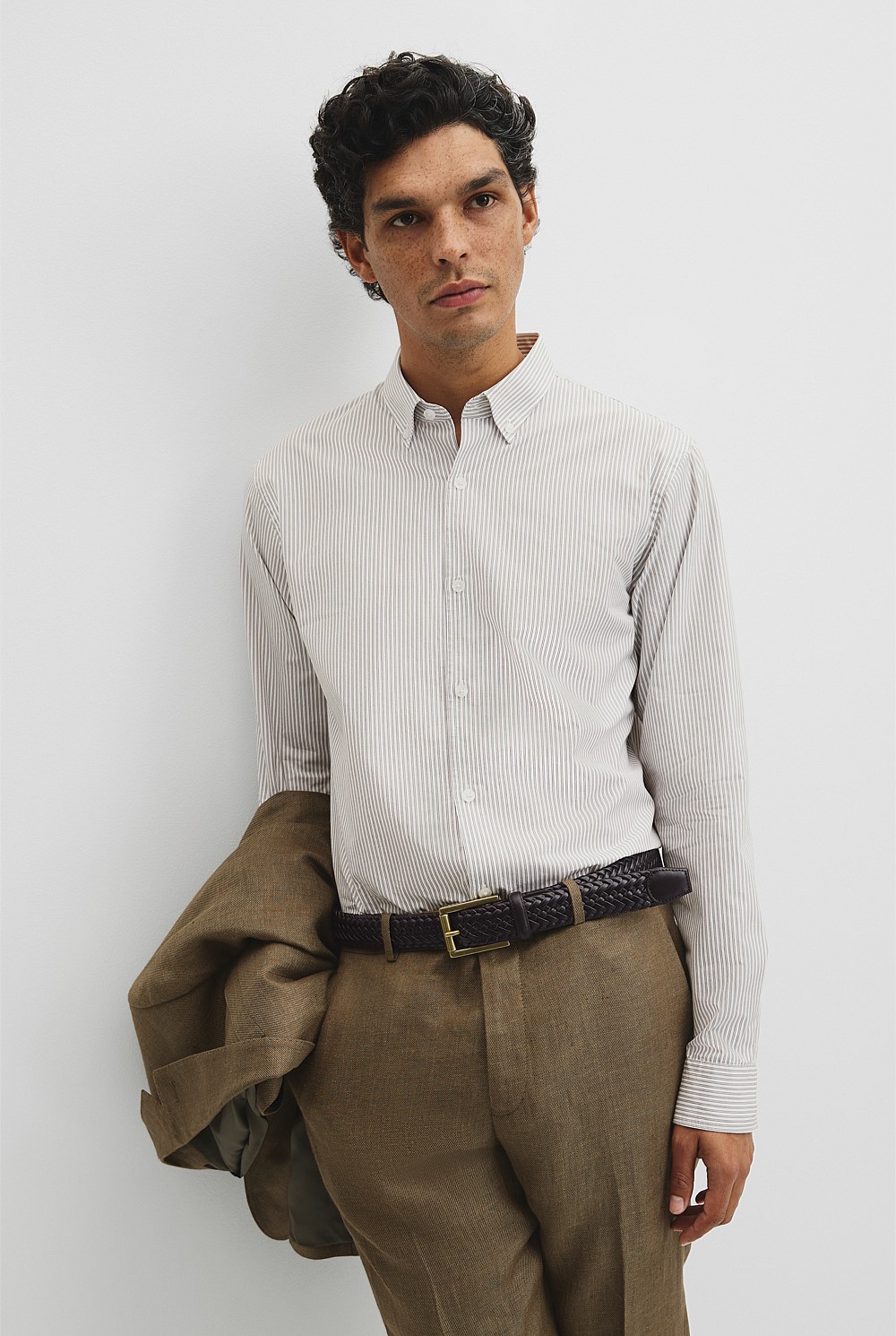 Regular Fit Cotton Stripe Shirt