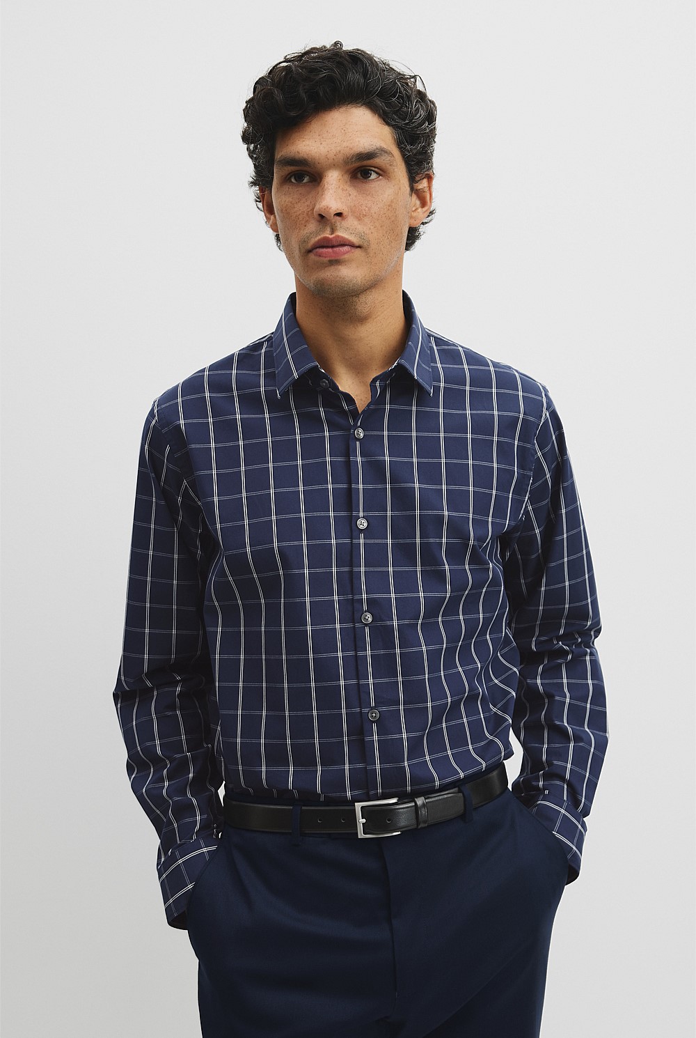 Long Sleeve Regular Cotton With Pockets Check Shirt