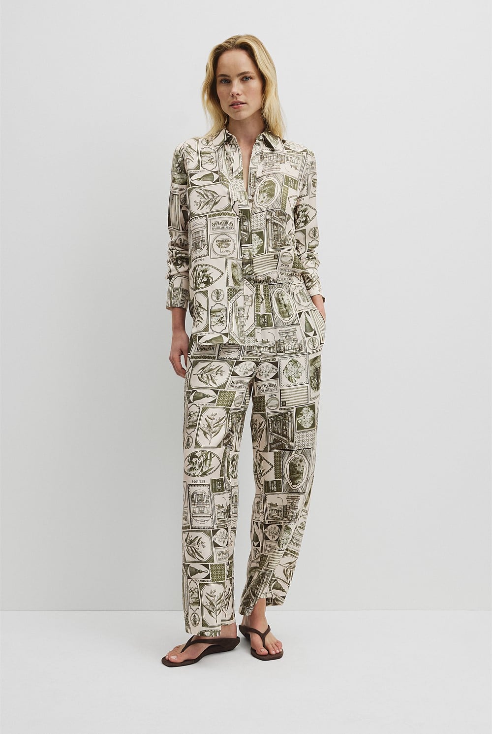 Print Silk Pant