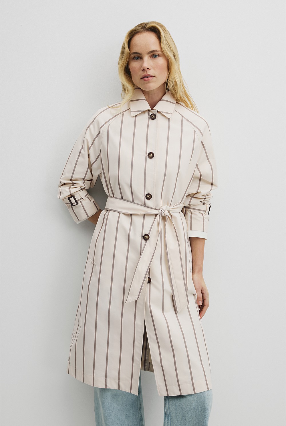 Longline Stripe Coat