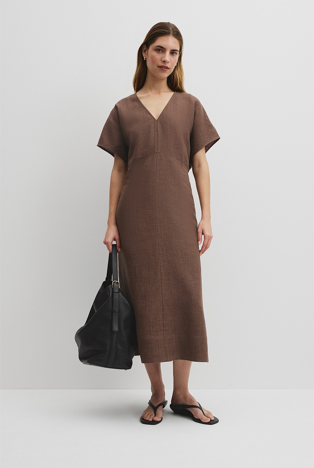 Linen Midi Dress