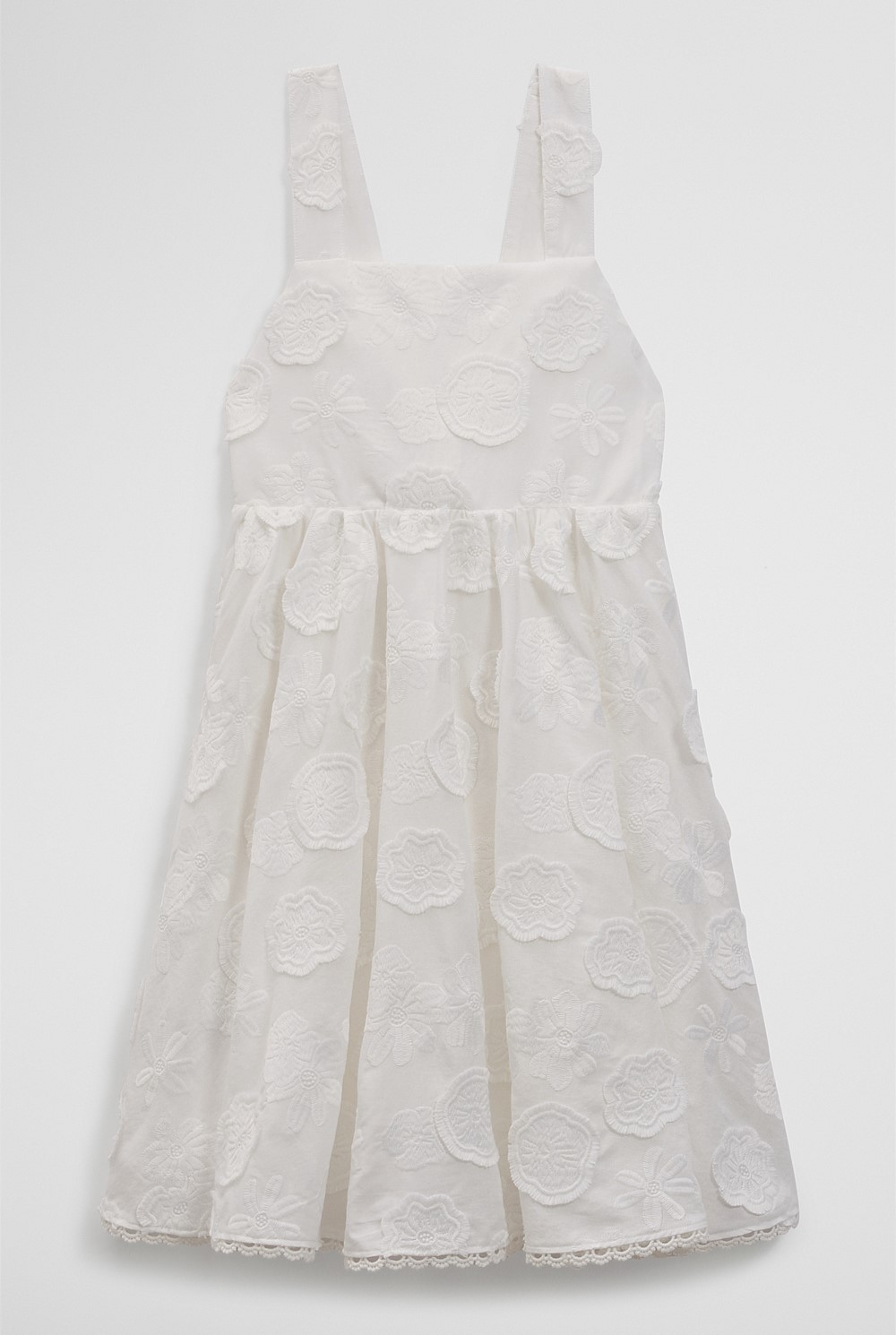 Sleeveless Broderie Dress
