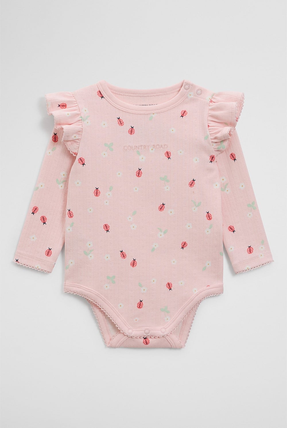 Pointelle Frill Bodysuit