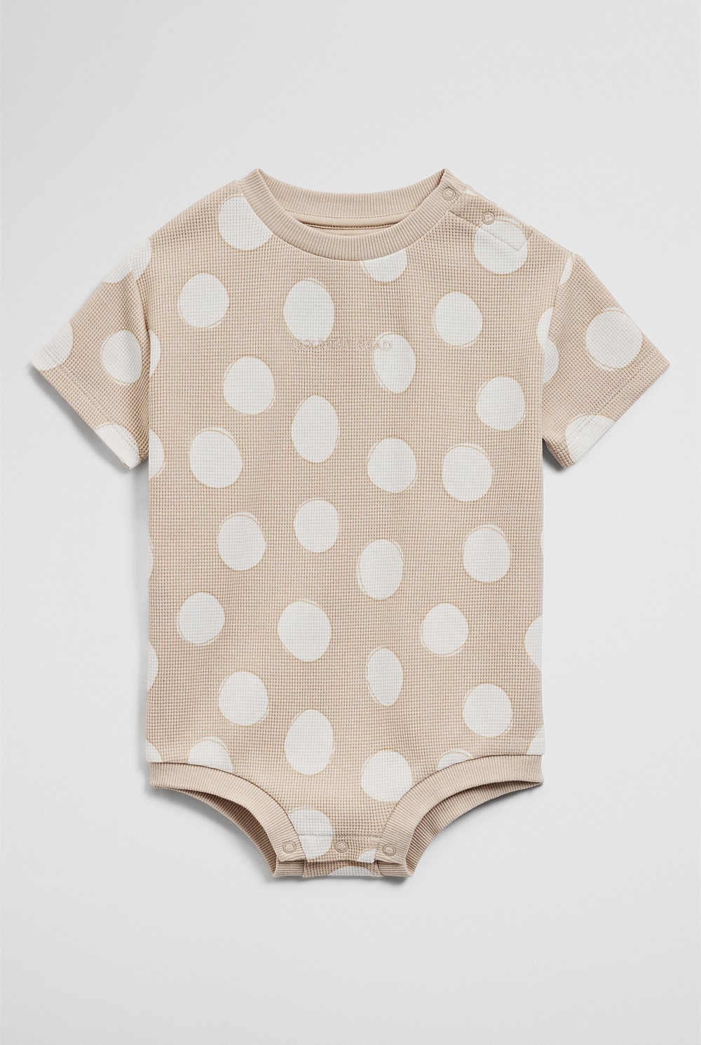 Oversized Waffle Short Sleeve Bodysuit