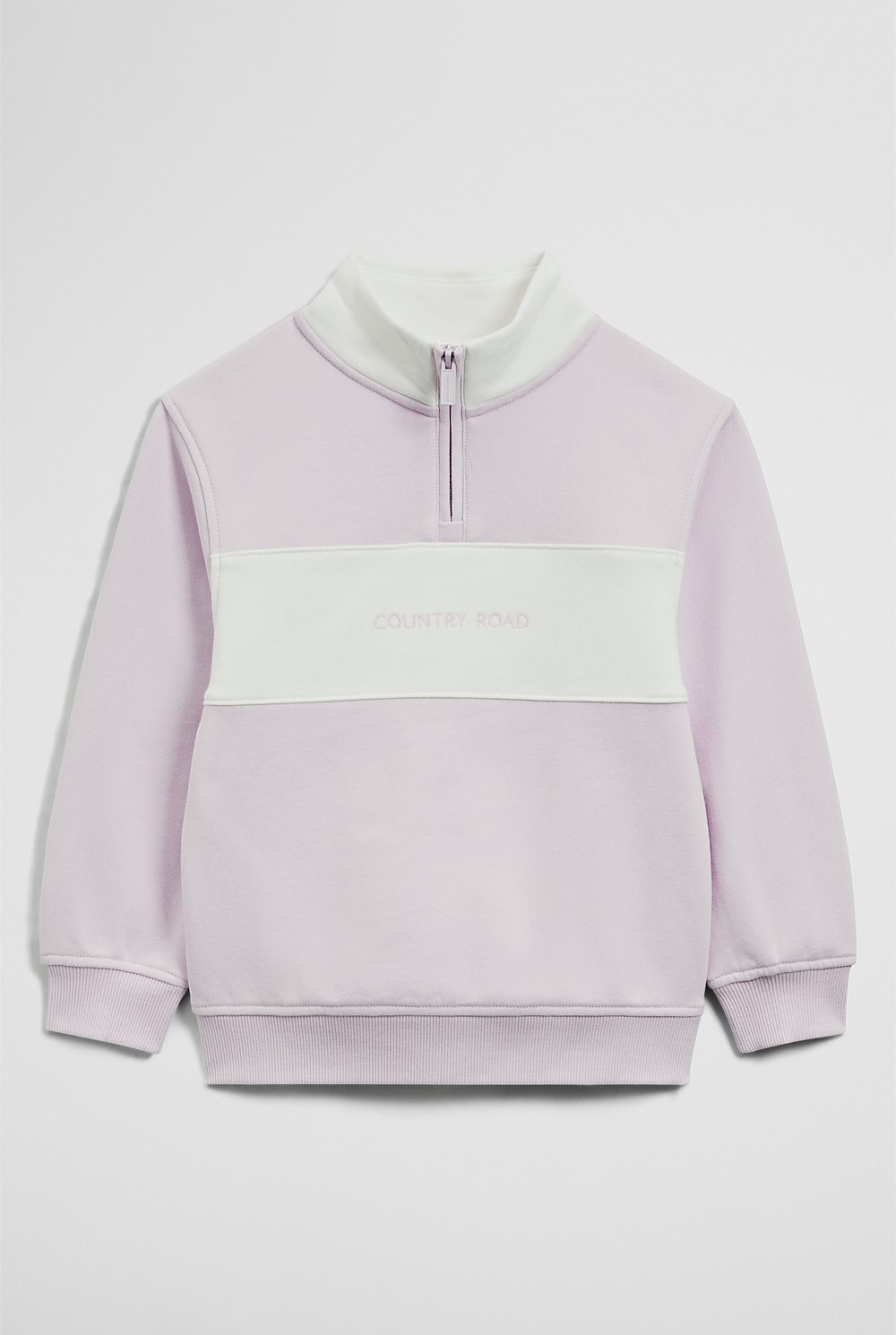 Panelled 1/4 Zip Sweat